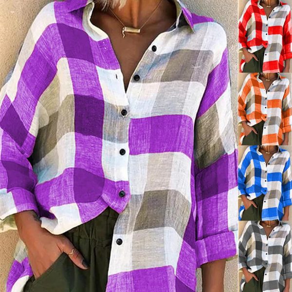 Plaid Blouse - Image 2