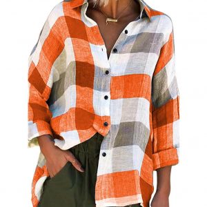 Plaid Blouse