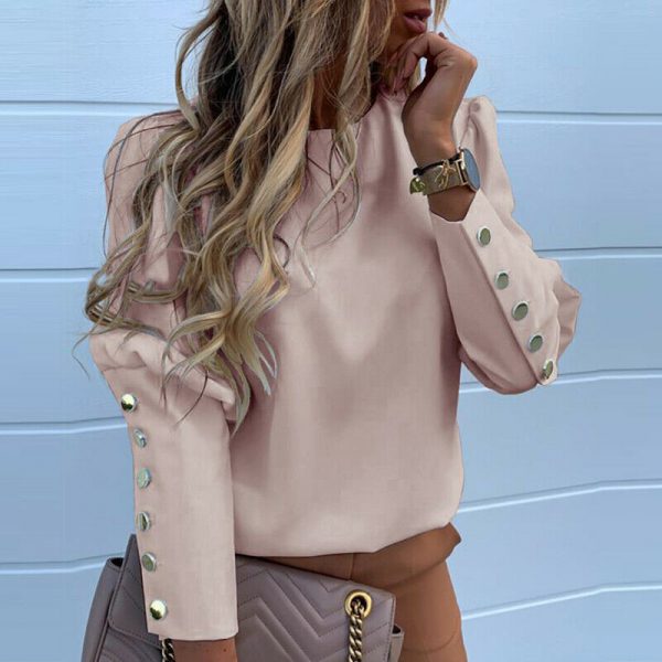 Spring Fall Loose Blouse - Image 3