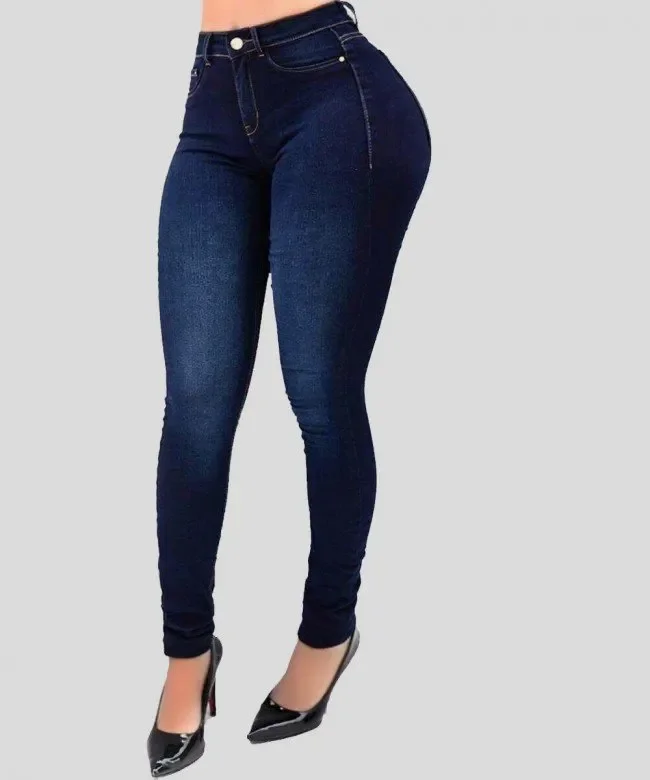 High Waist Jeans Street Play Cultivate One's Morality Jeans - Image 5