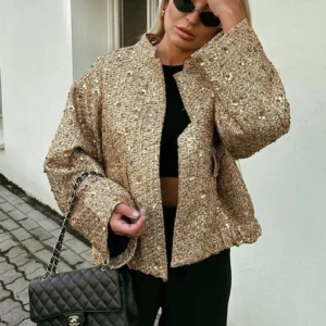 Fashion Shiny Sequin Jacket